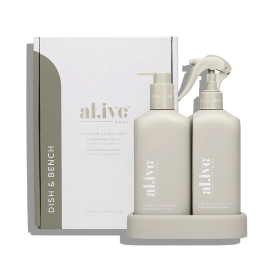 Alive Body Kitchen Duo Bench Spray & Dishwashing Liquid+ Tray