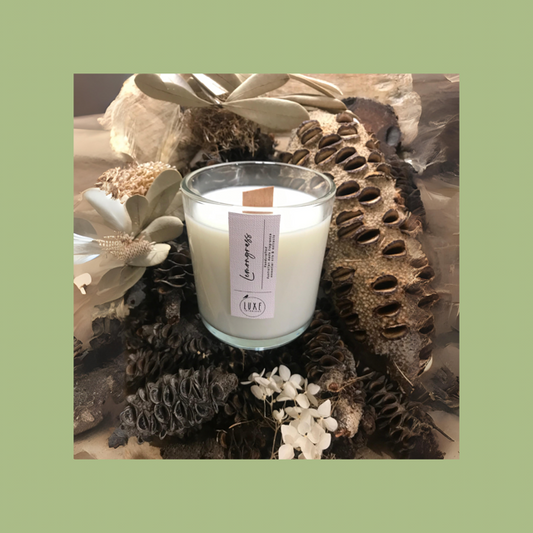 Lemongrass Wood Wick Candle