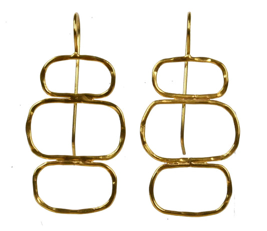 Euro Gold Earrings by Melanie Woods