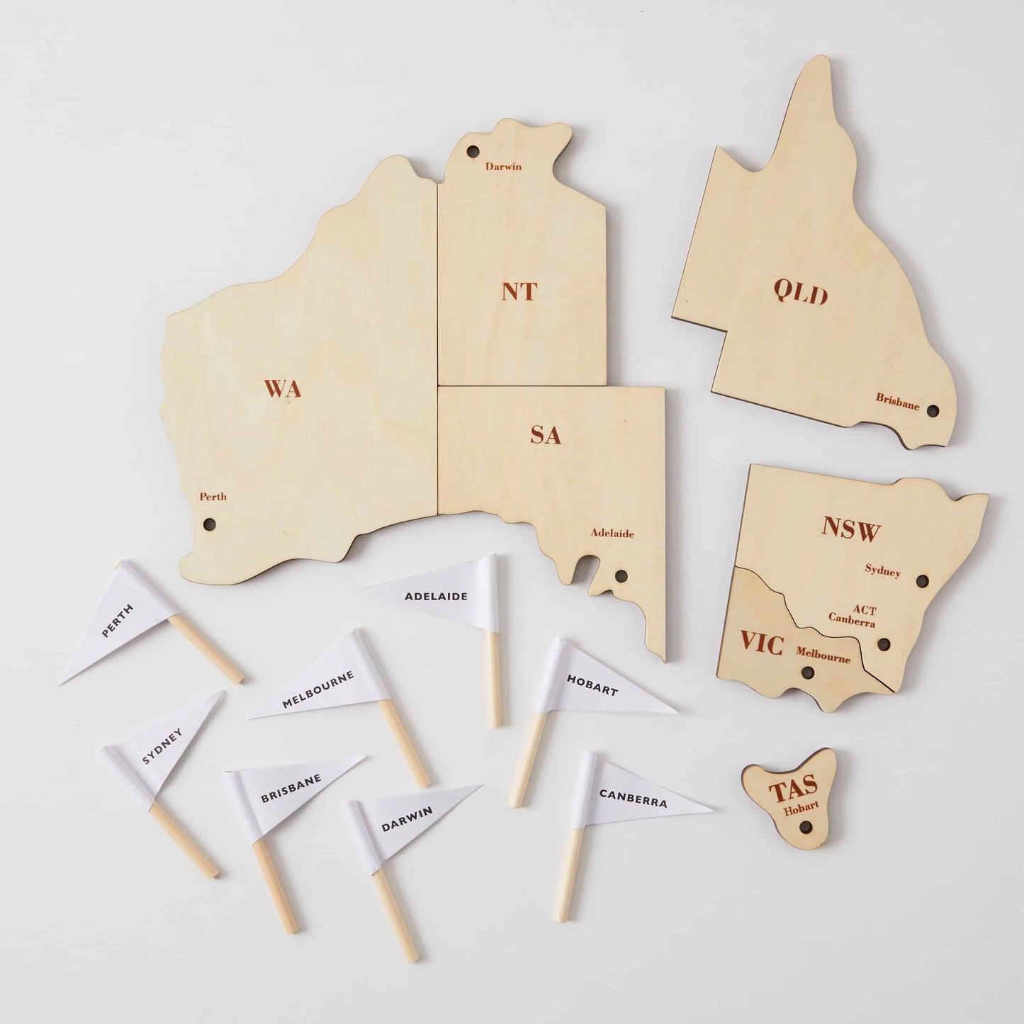 Wooden - Map of Australia Puzzle