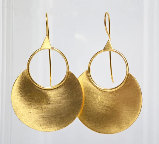 Euro Gold Earrings by Melanie Woods